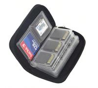 Sac de rangement pour cartes mémoire Étui de transport Porte-cartes Portefeuille 22 emplacements pour CF/SD/Micro SD/SDHC/MS/DS Accessoires de jeu Boîte pour cartes mémoire Étui pour cartes Cadeaux Ca