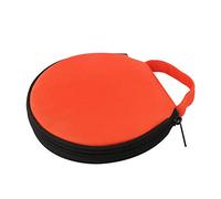 Sac De Rangement pour CD, Couleur Unie Ronde en Tissu Oxford, Voiture, 20 Disques, Sac De Rangement pour CD, Pochette à Glissière OrangeNone Taille Unique