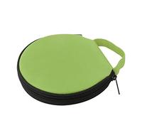 Sac De Rangement pour CD, Couleur Unie Ronde en Tissu Oxford, Voiture, 20 Disques, Sac De Rangement pour CD, Pochette à Glissière Vert Taille Unique