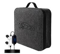 Sac De Rangement pour Chargeur EV - Organiseur De Câble De Chargement De Véhicule Électrique | Sac De Transport pour Cordon De Chargeur EV, Adaptateurs Et Outils, Mallette De Rangement dans Le Coffre