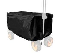 Sac De Rangement Pour Chariot D'extérieur - 97 X 56 X 51 Cm, Tissu Noir, Drap Pliable Pour Diable, Protection Contre Les Rayons UV Du Soleil | Équipement De Transport De Déchets De Paysage De Pelouse,