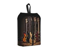 Sac de Rangement pour Chaussures de ge imprimé Guitare Basse et Instruments de Musique, avec poignée en Sangle Robuste, idéal pour Les ges, Les Sports de Plein air et Le Rangement Quotidien.