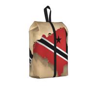 Sac de rangement pour chaussures de voyage avec drapeau de Trinité-et-Tobago Map01 - Grande capacité - Étanche et portable - Pour la natation, 1 pièce., One Size, Fermeture éclair, avec une sangle