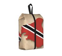 Sac de rangement pour chaussures de voyage avec drapeau de Trinité-et-Tobago Map03 - Grande capacité - Étanche et portable - Pour la natation, 1 pièce., One Size, Fermeture éclair, avec une sangle