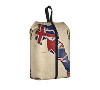 Sac de rangement pour chaussures de voyage avec drapeau des îles Caïmans Map01 - Grande capacité - Étanche et portable - Pour la natation, 1 pièce., One Size, Fermeture éclair, avec une sangle tissée