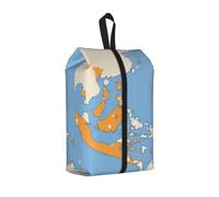 Sac de rangement pour chaussures de voyage avec drapeau des îles Marshall Map01 - Grande capacité - Étanche et portable - Pour la natation, 1 pièce., One Size, Fermeture éclair, avec une sangle tissée