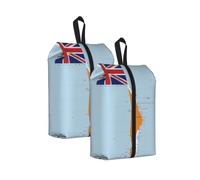 Sac de rangement pour chaussures de voyage avec drapeau des îles Marshall Map02 - Grande capacité - Étanche et portable - Pour la natation, 2 pièces., One Size, Fermeture éclair, avec une sangle