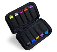 Sac de Rangement pour Clé USB, Case de Stockage, Étui de Rangement, Organisateur Accessoires Electroniques USB avec 10 Emplacements pour Jump Drives/Pen Drive/Thumb Drive/Flash Drive, Noir, 1 Pièce