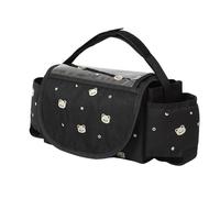 Sac de rangement pour couches de voyage avec poignée Motif ours brodé Grande capacité