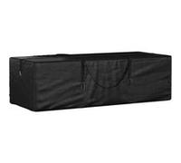 vidaXL Sac de rangement pour coussins de jardin 135x40x55 cm PE Noir