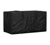 Sac de rangement pour coussins de jardin noir 150x75x75 cm PE vidaXL