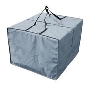 Sac De Rangement Pour Coussins De Jardin Sac de rangement for coussins carrés, housse protection étanche avec fermeture éclair et poignée, meubles jardin, valise siège(Gary)
