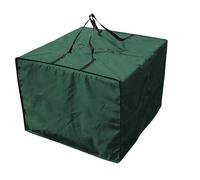 Sac De Rangement Pour Coussins De Jardin Sac de rangement for coussins carrés, housse protection étanche avec fermeture éclair et poignée, meubles jardin, valise siège(Green)