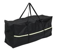 Sac De Rangement Pour Coussins De Jardin Sac De Rangement For Coussins Meubles Jardin, Housse Protection Grande Capacité, Imperméable, Anti-UV, Organisateur D'arbre Noël(Black A 2Pcs-122x39x55cm)