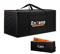 Sac de rangement pour coussins de meubles de jardin Enzeno, tissu Oxford 420D, sac de rangement pour sapin de Noël anti-UV avec poignée de transport et fermeture éclair