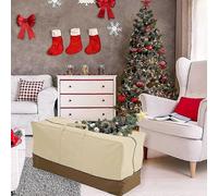 Sac de rangement pour coussins d'extérieur, housse de coussin de patio, sacs de rangement avec poignées et fermeture éclair pour sapin de Noël, conteneur de rangement étanche pour meubles, 152 x 71 x 