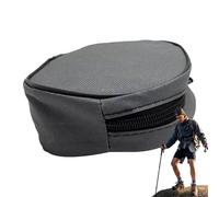 Sac de rangement pour crampons d'escalade - Trousse à crayons étanche 600D Oxford avec fermeture éclair 71 g, compartiment de rangement compact de 18 x 13 cm, pochette d'équipement de lumière ambiante