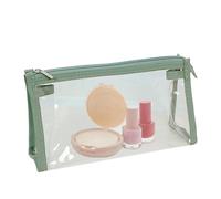 Sac de rangement pour crayon - Grande boîte à crayons | Sac à fermeture éclair en toile, joli sac transparent organisateur pour crayon, Vert, Consulte la descripción, Voir description