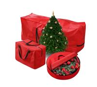 Sac de rangement pour décoration de sapin de Noël | Sac de rangement pour sapin artificiel avec fermeture éclair - pour la maison, le bureau, l'école, le dortoir, l'appartement, la ferme
