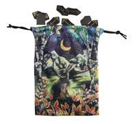 Sac de rangement pour dés | Pochette de divination double face pour bijoux | Sac de rangement de tarot | Cadeau de rangement pour les amateurs de tarot, sorcières, magiciens, Sxf02#, Refer to
