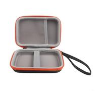 Sac de rangement pour disque dur externe miniature robuste 1 To, 2 To, 4 To, 5 To | Pour étui antichoc EVA avec poche en maille et bande élastique | Pochette de voyage portable en polyuréthane noir et