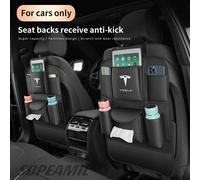 Sac de rangement pour dossier de siège de voiture, coussin Anti-usure et Anti-coup de pied pour Tesla Cybertruck Beast Roadster modèle 3 modèle Y modèle S modèle X