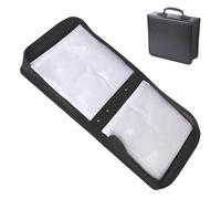 Sac de rangement pour DVD, organiseur de DVD avec fermeture éclair, étui de rangement pour DVD, grand support de protection contre la poussière pour ou DVD, usage domestique