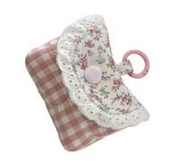 Sac de rangement pour écouteurs - Imprimé floral - Porte-monnaie en dentelle - Petit sac de rangement pour câbles de données - Sac de rangement pour écouteurs - Pour filles et femmes - Imprimé floral