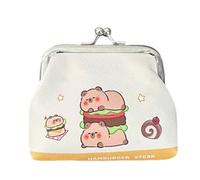 Sac de rangement pour écouteurs Motif dessin animé Capybara Porte-monnaie Sac à monnaie Sac à monnaie Sac à monnaie Sac à monnaie Sac à monnaie Portefeuille tendance avec verrou Kiss, 03Style