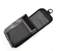 Sac de rangement pour équipement de plongée sous-marine, maille en nylon 210D pour bouée de marquage, pochette compacte pour accessoires de plongée avec tuba et exploration des grottes (noir)