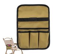 Sac de rangement pour fauteuil roulant, chaise de plage, support pour 3 tasses, organisateur de poche latérale pour chaise de camping à double couche, organisateur latéral pour chaise de plage, alm