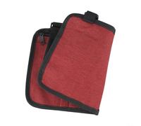 Sac de rangement pour fauteuil roulant, organisateur de poussette pour coiffeur, maquilleur, sac d'accessoires multi-poches pour poussette et déambulateur (rouge)