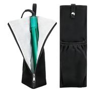 Sac de rangement pour fer à friser résistant à la chaleur pour voyage, pochette étanche à suspendre pour fer à lisser, support portable avec fermeture à bouton-pression, grande poche pour cordon