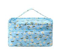 Sac de rangement pour fil à tricoter - Organiseur de fil avec trou de sortie de fil | Rangement de fil avec poignée de transport renforcée étanche