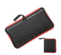 Sac de rangement pour forets avec fermeture éclair, 24/30/55 emplacements pour embouts de tournevis, étui à outils en tissu Oxford de qualité supérieure pour artisans, charpentiers, bricolage et