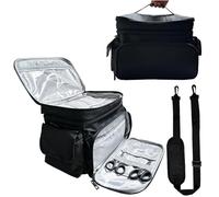 Sac de rangement pour fournitures de couture, pochette pour outils de couture, grande capacité avec plusieurs compartiments, en tissu Oxford double couche