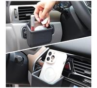 Sac de Rangement pour Grille d'aération de Voiture - Support pour Lunettes de Soleil - Support pour téléphone Portable, pièces de Monnaie, clés, Cartes avec Crochet - Noir, Noir