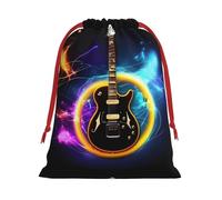 Sac de rangement pour guitare électrique magique pour Noël, anniversaire, fête, vacances, il peut également être utilisé pour le rangement quotidien
