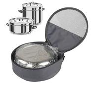 Sac de rangement pour le camping | Sac ergonomique de grande capacité, sac de rangement pour vaisselle en toile, sac de rangement portable pour le camping en plein air, les pique-niques, gris, Refer
