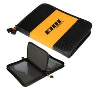 Sac de Rangement pour Leurres de Pêche pour Cuillères, WASAGA Boîte de Dossiers de Caisse de Portefeuille de Stockage D'appât de Poisson de PVC pour des Accessoires de Pêche