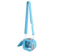 Sac de rangement pour machine à histoire, sac à bandoulière portable avec poignée pour Yoto Mini (édition 2024), 12 x 12 x 11,5 cm (bleu clair)