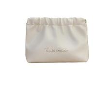 Sac de Rangement pour Maquillage Portable Girl Makeup Bag Women Handbag Pouch Toiletry Bag Make Up Organizer Case Waterproof Wash Kit Travel Cosmetic Bag(C-Large White)