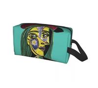 Sac de Rangement pour Maquillage Trousse de Toilette personnalisée Pablo Picasso, Fille Devant Un Miroir, Trousse for Femme, Maquillage(Color09)