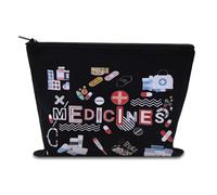 Sac de rangement pour médicaments pour femmes et filles - Sac de rangement en toile pour les voyages, tous mes médicaments, Med9