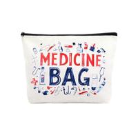 Sac de rangement pour médicaments pour femmes et filles - Sac de rangement en toile pour les voyages, tous mes médicaments, Med2