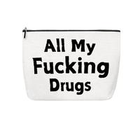 Sac de rangement pour médicaments pour femmes et filles - Sac de rangement en toile pour les voyages, tous mes médicaments, Med3