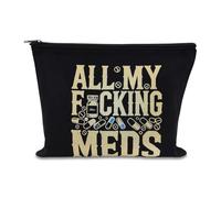 Sac de rangement pour médicaments pour femmes et filles - Sac de rangement en toile pour les voyages, tous mes médicaments, Med8