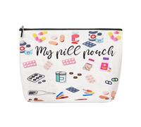 Sac de rangement pour médicaments pour femmes et filles - Sac de rangement en toile pour les voyages, tous mes médicaments, Med4