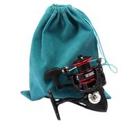Sac de rangement pour moulinet de pêche - Pochette de rangement avec cordon de serrage - Sac pour équipement de pêche, moulinet de pêche portable et sac pour moulinets à mouches, l, Refer to