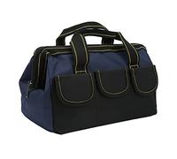 Sac de Rangement pour Outils 13 Pouces, Sac Multifonctionnel en Tissu Oxford Imperméable, Large Ouverture - Résistant et Pratique, Poignée Renforcée, Idéal pour Atelier et Maison (Bleu Noir)